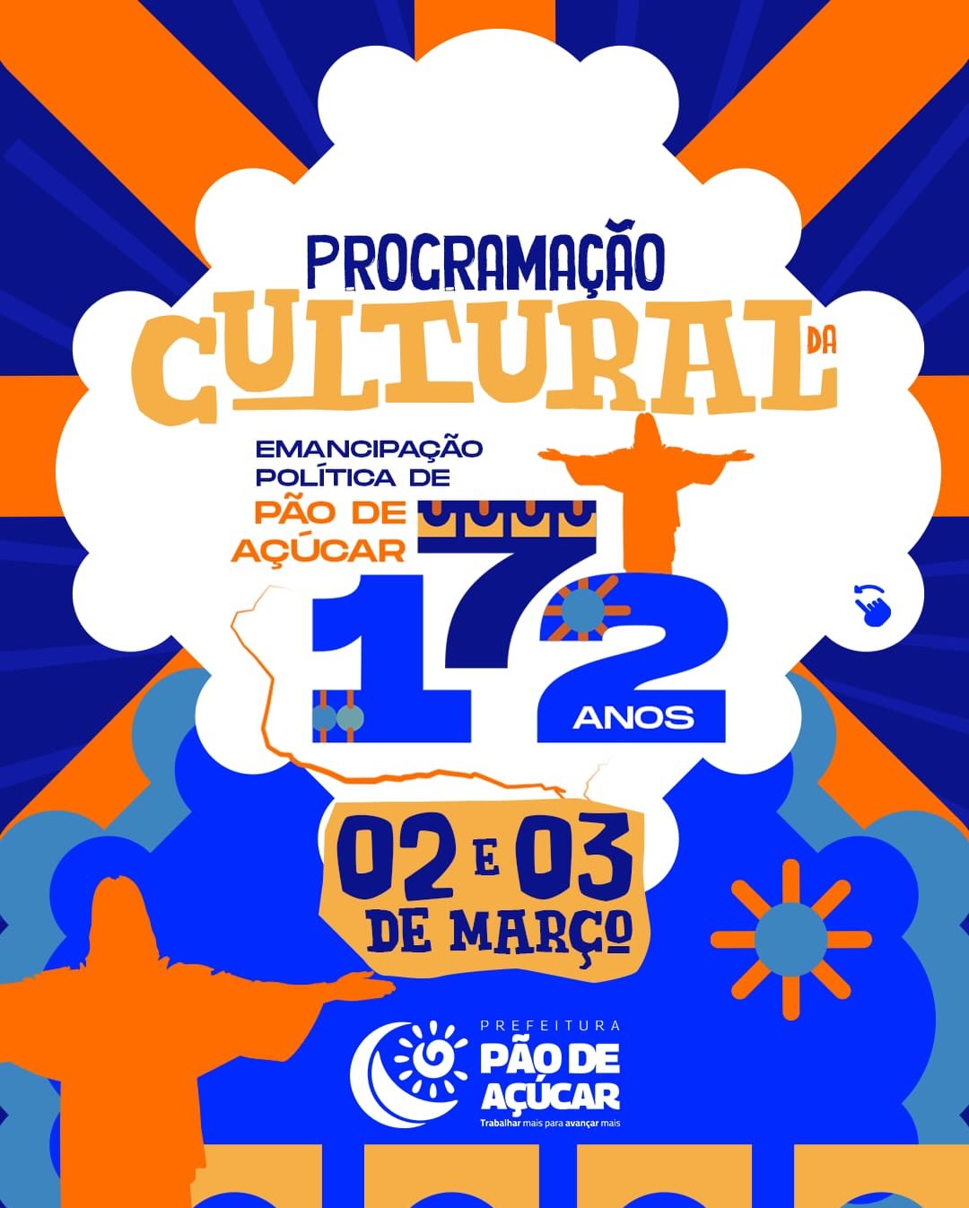 Pão de Açúcar celebra 172 anos de Emancipação Política com grande programação cultural